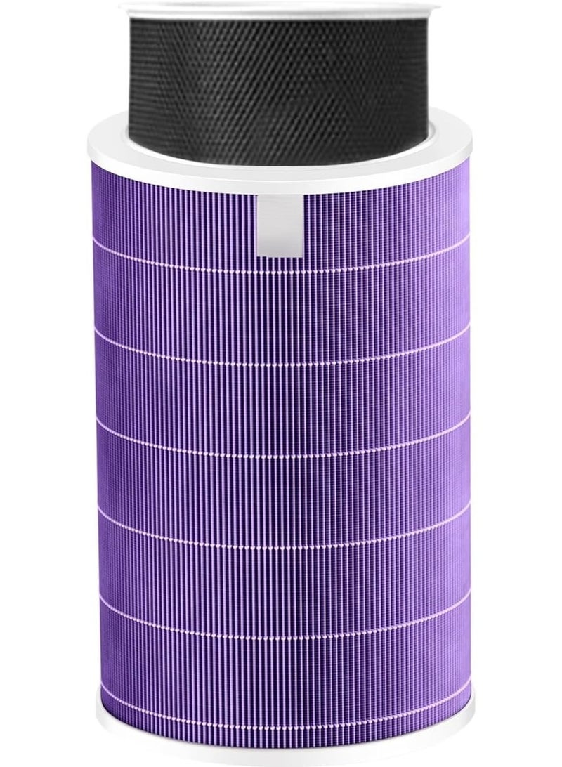 AoMige Antibacterial Version With Chip, Replacement Filter Compatible Xiaomi Mi 2S/3/3C/2H/Pro/3H Air Purifier, Pm2.5 Formaldehyde Removal, 3-in-1 H13 True HEPA Filter and Activated Carbon - Image 1